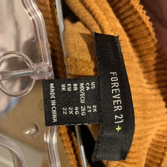 Forever 21 Corduroy Skirt in Camel Size 2X - Picture 3 of 5